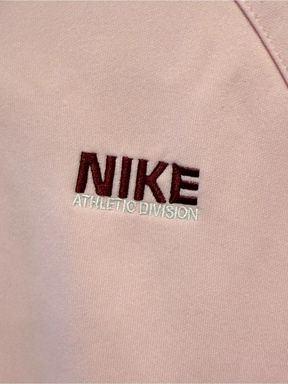 Nike women’s Medium Pink Full Zip Hoodie Jacket Mesh Side Panels Y2K Athletic